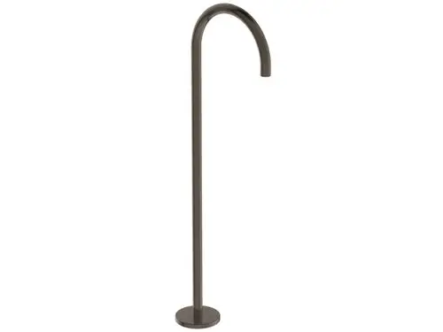Freistehender Wanneneinlauf in metallischem Farbton, ideal für Badezimmerlösungen. Produkt von Ideal Standard, schlichtes Design ohne sichtbare Bedienelemente.